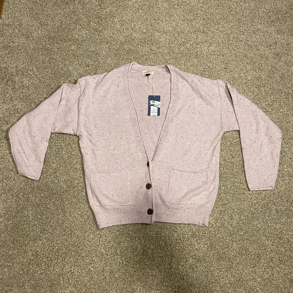 • universal thread heather pink cardigan •